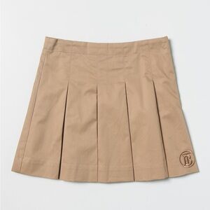 Burberry Beige Pleated Mini Skirt